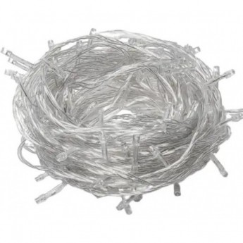 Гирлянда ECOLA LED N5YV10ELC 220V IP44 Нить наращиваемая (базовая секция) 10м 160Led 4000K, 8 режимов, прозр.провод с вилкой
