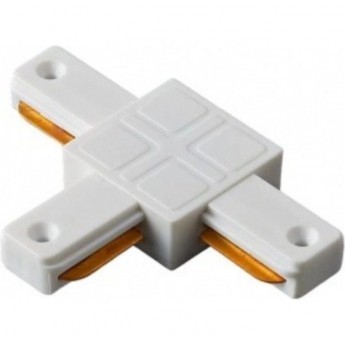 Т-коннектор (соединитель) ECOLA TRC4 для шинопровода белый