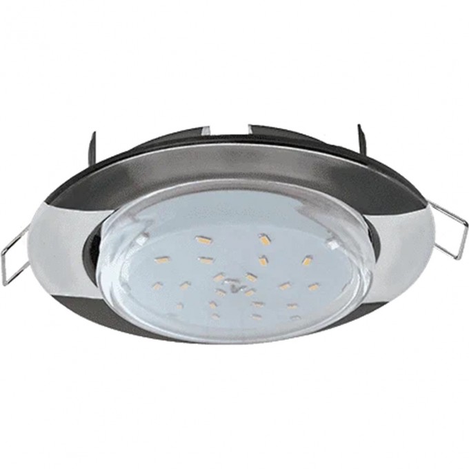 Встраиваемый светильник ECOLA H4 9012 GX53 черный хром-хром FJ71H4ECB